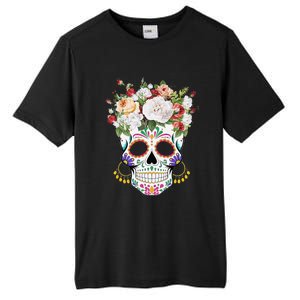 Dia De Los Muertos Day Of Dead Sugar Skull Costume Halloween Tall Fusion ChromaSoft Performance T-Shirt