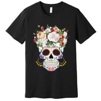 Dia De Los Muertos Day Of Dead Sugar Skull Costume Halloween Premium T-Shirt