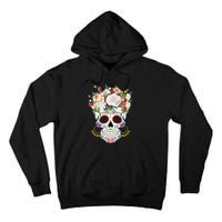 Dia De Los Muertos Day Of Dead Sugar Skull Costume Halloween Tall Hoodie