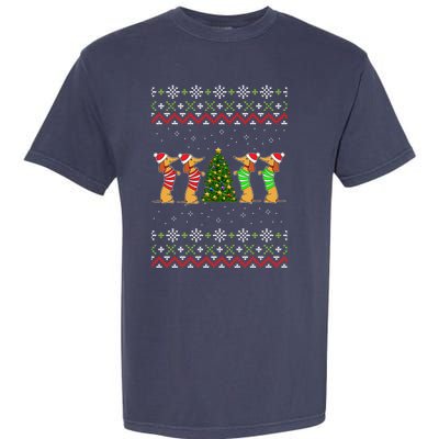 Dachshund Dog Lover Christmas Garment-Dyed Heavyweight T-Shirt