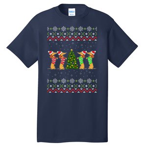 Dachshund Dog Lover Christmas Tall T-Shirt