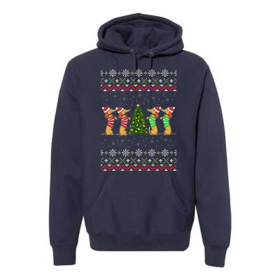 Dachshund Dog Lover Christmas Premium Hoodie