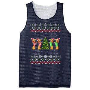 Dachshund Dog Lover Christmas Mesh Reversible Basketball Jersey Tank