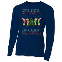 Dachshund Dog Lover Christmas Cooling Performance Long Sleeve Crew