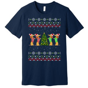 Dachshund Dog Lover Christmas Premium T-Shirt