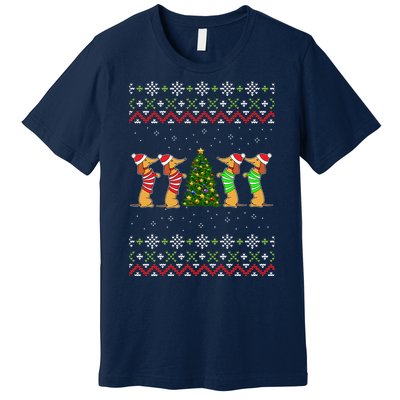 Dachshund Dog Lover Christmas Premium T-Shirt