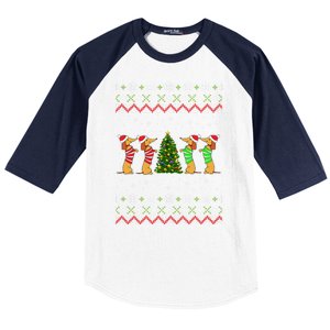 Dachshund Dog Lover Christmas Baseball Sleeve Shirt