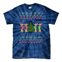 Dachshund Dog Lover Christmas Tie-Dye T-Shirt