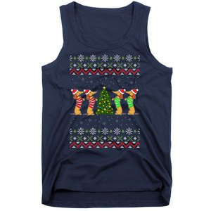 Dachshund Dog Lover Christmas Tank Top