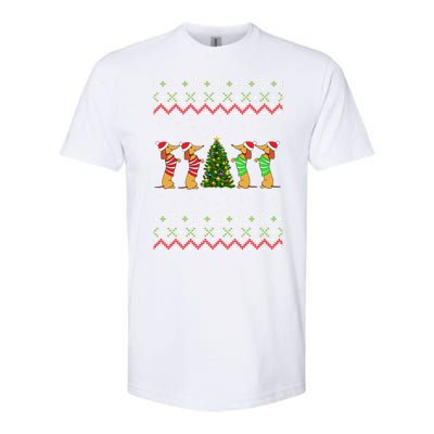 Dachshund Dog Lover Christmas Softstyle® CVC T-Shirt