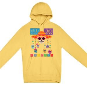 Dia De Los Muertos Day Of The Dead Sugar Skull Halloween Premium Pullover Hoodie