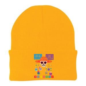 Dia De Los Muertos Day Of The Dead Sugar Skull Halloween Knit Cap Winter Beanie