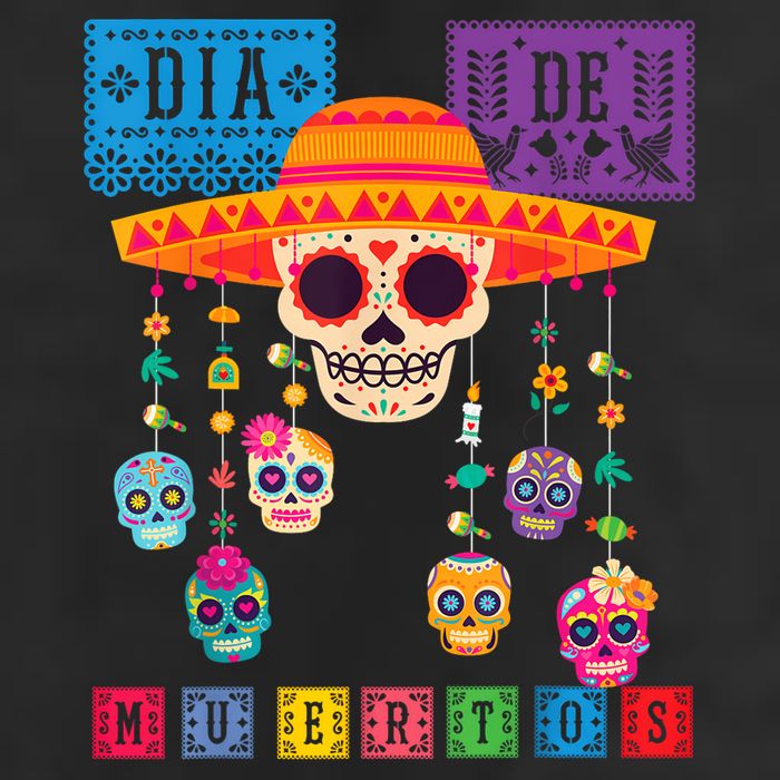 Dia De Los Muertos Day Of The Dead Sugar Skull Halloween Cool Comfort Performance Bucket Hat