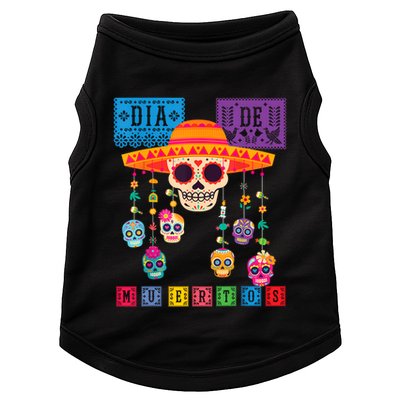 Dia De Los Muertos Day Of The Dead Sugar Skull Halloween Doggie Tank