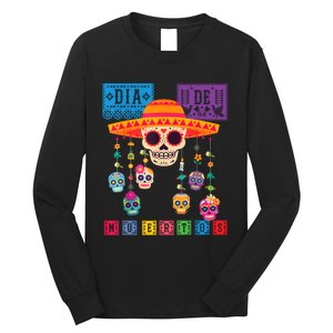 Dia De Los Muertos Day Of The Dead Sugar Skull Halloween Long Sleeve Shirt