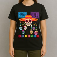 Dia De Los Muertos Day Of The Dead Sugar Skull Halloween T-Shirt