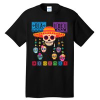 Dia De Los Muertos Day Of The Dead Sugar Skull Halloween Tall T-Shirt