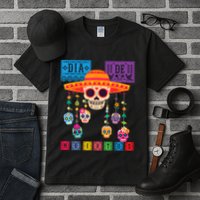 Dia De Los Muertos Day Of The Dead Sugar Skull Halloween Tall T-Shirt