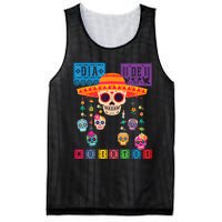 Dia De Los Muertos Day Of The Dead Sugar Skull Halloween Mesh Reversible Basketball Jersey Tank