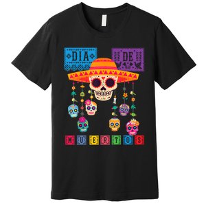 Dia De Los Muertos Day Of The Dead Sugar Skull Halloween Premium T-Shirt