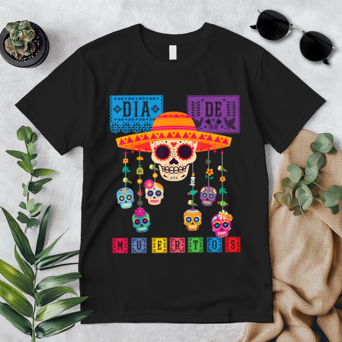 Dia De Los Muertos Day Of The Dead Sugar Skull Halloween Premium T-Shirt