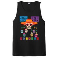 Dia De Los Muertos Day Of The Dead Sugar Skull Halloween PosiCharge Competitor Tank