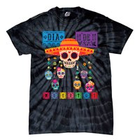 Dia De Los Muertos Day Of The Dead Sugar Skull Halloween Tie-Dye T-Shirt