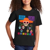 Dia De Los Muertos Day Of The Dead Sugar Skull Halloween Kids T-Shirt