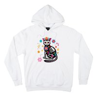 Dia De Los Muertos Cat Mexican Sugar Skull Day Of Dead Hoodie