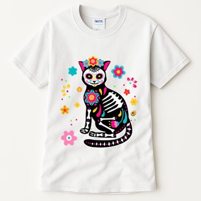 Dia De Los Muertos Cat Mexican Sugar Skull Day Of Dead Tall T-Shirt
