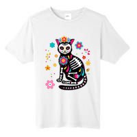 Dia De Los Muertos Cat Mexican Sugar Skull Day Of Dead Tall Fusion ChromaSoft Performance T-Shirt