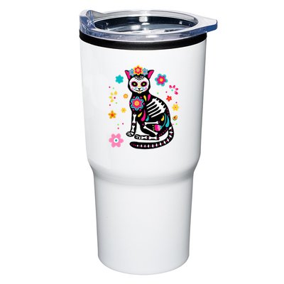 Dia De Los Muertos Cat Mexican Sugar Skull Day Of Dead Tumbler