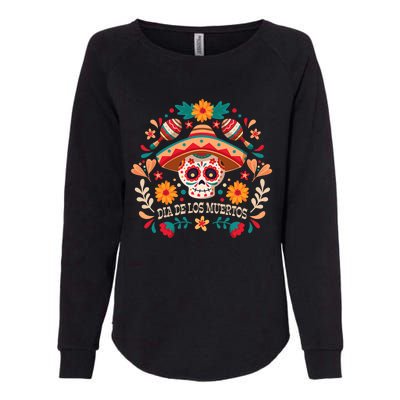 Dia De Los Muertos Day Of Dead Mexican Womens California Wash Sweatshirt