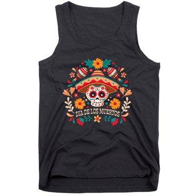 Dia De Los Muertos Day Of Dead Mexican Tank Top