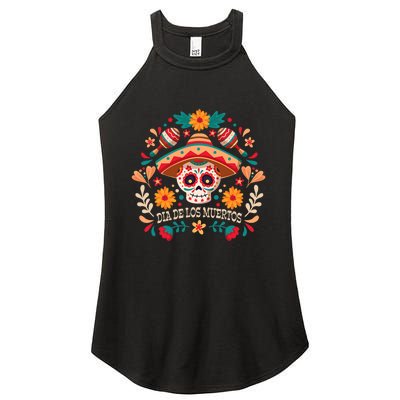 Dia De Los Muertos Day Of Dead Mexican Women's Perfect Tri Rocker Tank