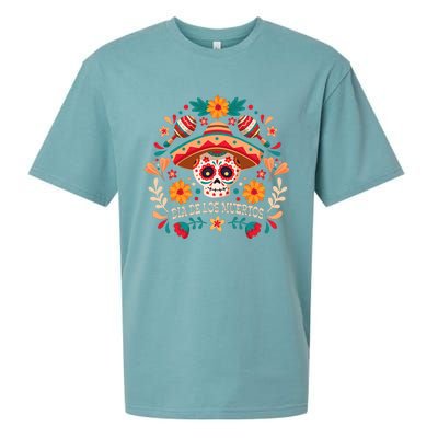 Dia De Los Muertos Day Of Dead Mexican Sueded Cloud Jersey T-Shirt