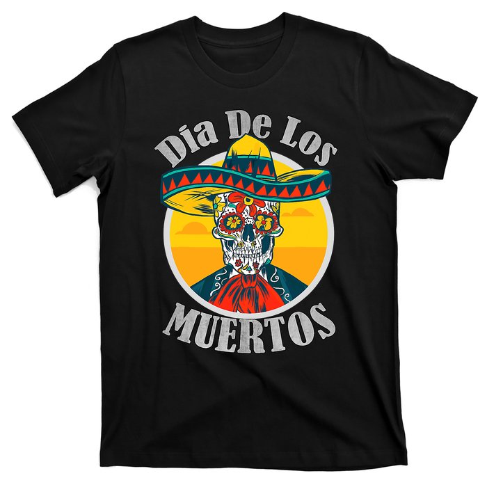 Dia De Los Muertos Day Of The Dead Skull Costume Halloween T-Shirt