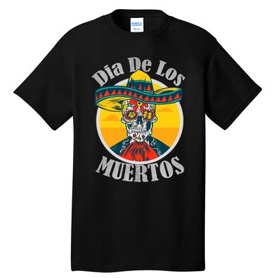 Dia De Los Muertos Day Of The Dead Skull Costume Halloween Tall T-Shirt