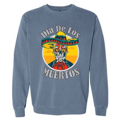 Dia De Los Muertos Day Of The Dead Skull Costume Halloween Garment-Dyed Sweatshirt