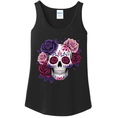 Dia De Los Muertos Costume Day Of The Dead Sugar Skull Gift Ladies Essential Tank