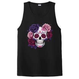 Dia De Los Muertos Costume Day Of The Dead Sugar Skull Gift PosiCharge Competitor Tank