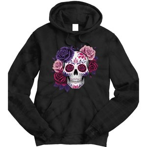 Dia De Los Muertos Costume Day Of The Dead Sugar Skull Gift Tie Dye Hoodie