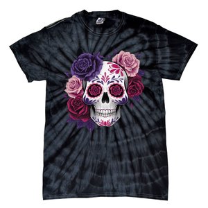 Dia De Los Muertos Costume Day Of The Dead Sugar Skull Gift Tie-Dye T-Shirt