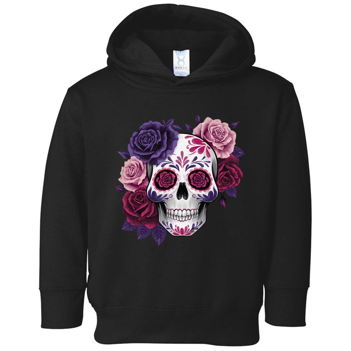 Dia De Los Muertos Costume Day Of The Dead Sugar Skull Gift Toddler Hoodie