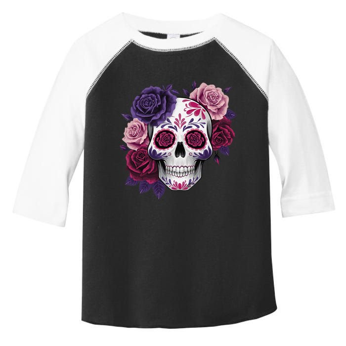 Dia De Los Muertos Costume Day Of The Dead Sugar Skull Gift Toddler Fine Jersey T-Shirt