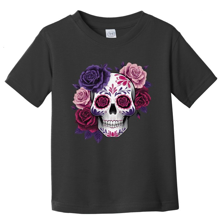 Dia De Los Muertos Costume Day Of The Dead Sugar Skull Gift Toddler T-Shirt