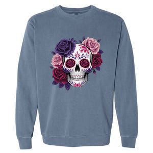 Dia De Los Muertos Costume Day Of The Dead Sugar Skull Gift Garment-Dyed Sweatshirt