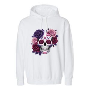 Dia De Los Muertos Costume Day Of The Dead Sugar Skull Gift Garment-Dyed Fleece Hoodie