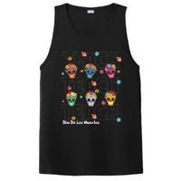 Dia De Los Muertos Day Of The Dead Sugar Skull Teacher PosiCharge Competitor Tank