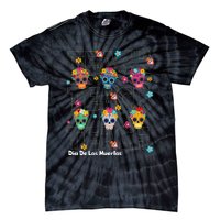 Dia De Los Muertos Day Of The Dead Sugar Skull Teacher Tie-Dye T-Shirt